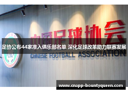 足协公布44家准入俱乐部名单 深化足球改革助力联赛发展