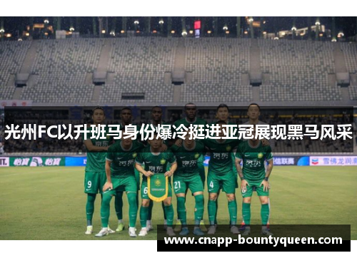 光州FC以升班马身份爆冷挺进亚冠展现黑马风采